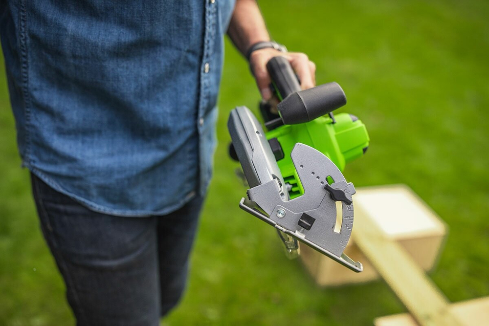 Циркулярная пила аккумуляторная GREENWORKS GD24CS 24V, бесщеточная, без АКБ и ЗУ (1500907)