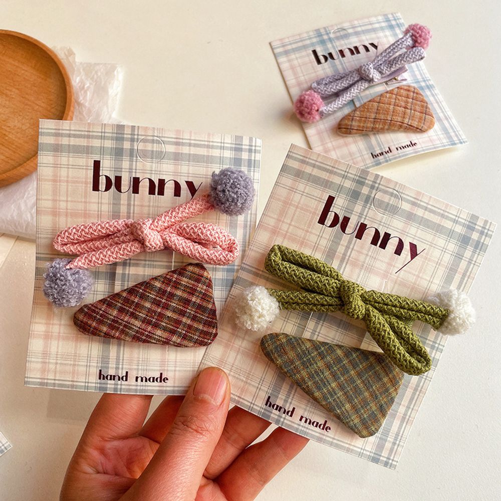Набор заколок для волос "Bunny Cotton"