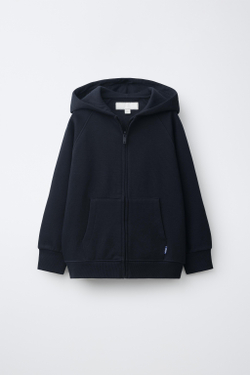 ZARA ХУДИ С МОЛНИЕЙ, МОРСКОЙ СИНИЙ