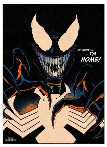 Открытка «Venom Дома»