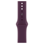 Умные часы Apple Watch Series 10 GPS, 46mm, Silver Aluminium Case with Sport Band S/M, Plum (Серебристый)