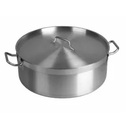 Кастрюля 10 л котел 32*12 см Kitchen Staff низкая с крышкой нерж. ИНДУКЦИЯ P.L. Proff Cuisine