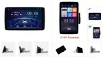 2DIN магнитола с поворотным экраном 10" - Kuberg OL-1008-Q на Android 12, Быстрая, CarPlay, 4G SIM-слот