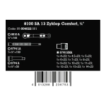 Набор с трещоткой Zyklop Comfort 1/4" 15 предметов WERA 05004022001