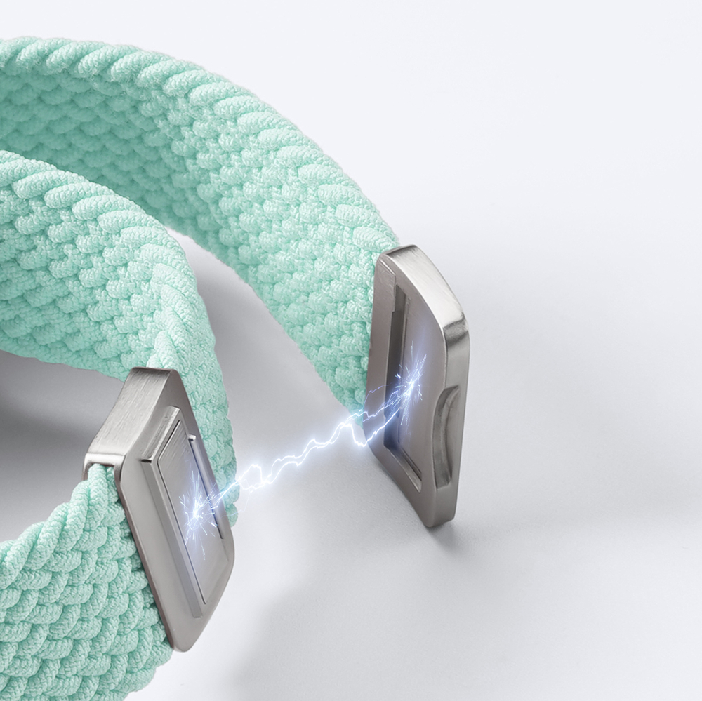 Эластичный ремешок зеленого цвета (Mint Green) для смарт часов Apple Watch размером 38, 40, 41 и 42MM, серия Mixture Ultra Series от Dux Ducis
