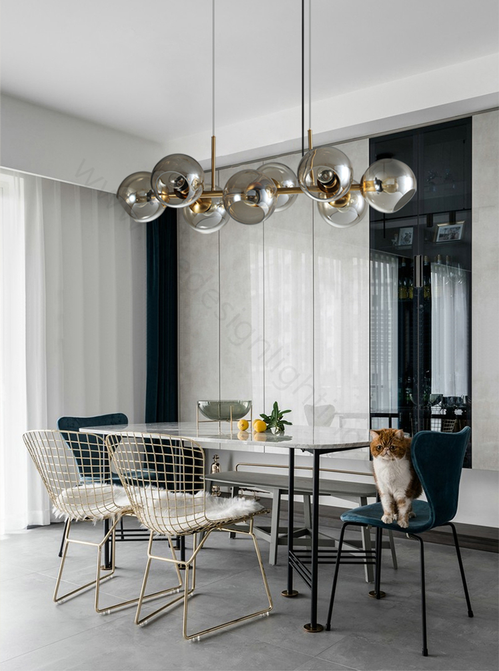 Pendant design lamp    (Black/Smoky)Tumtum