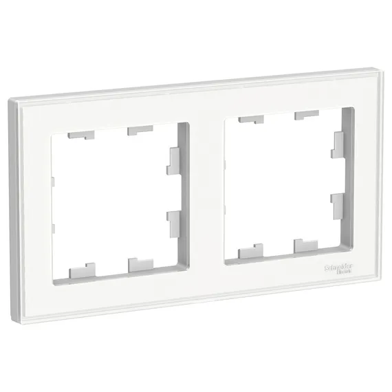Рамка пластиковая на 2 поста Systeme Electric AtlasDesign Art Белый ATN200102