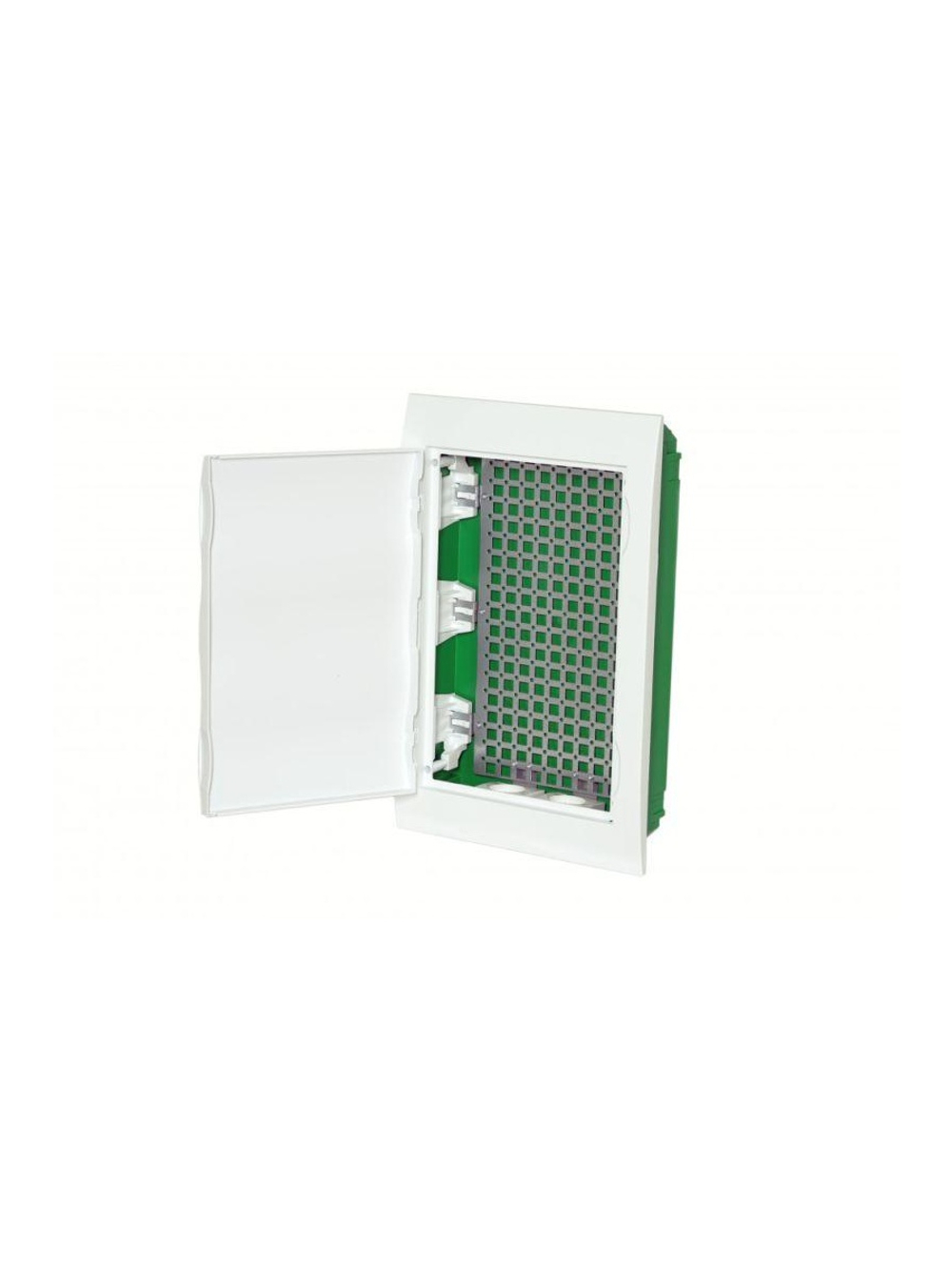 Корпус встраиваемый City9 Box IT 3 ряда 36мод. 2 розетки с бел. дверцей SE EZ9E312P2FIT