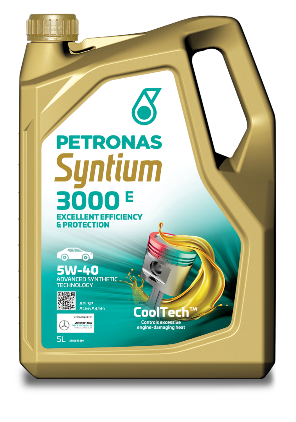 Масло моторное PETRONAS Syntium 3000 E 5W-40 5л