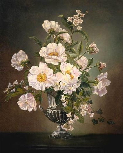 Картина Brookpace Fine Art Still Life of Flowers in Vase (49 x 59 см)