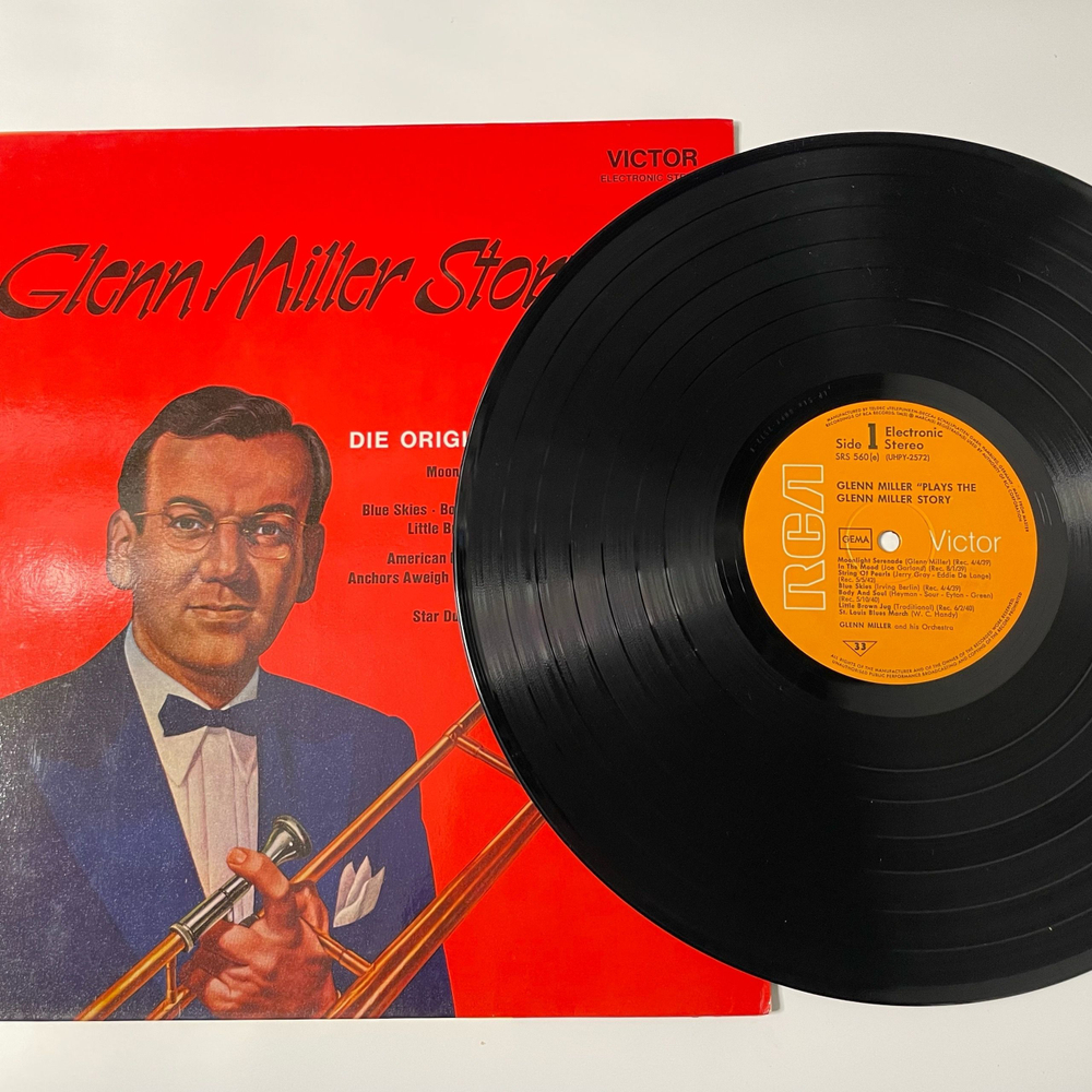 Винтажная виниловая пластинка LP Glenn Miller And His Orchestra, Glenn Miller Story (Германия 1975)
