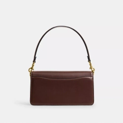 COACH СУМКА ЧЕРЕЗ ПЛЕЧО SIGNATURE CANVAS TABBY 26, ТЕМНО-КОРИЧНЕВЫЙ