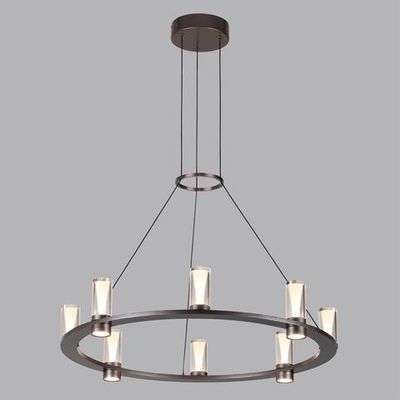 7143/55L HIGHTECH ODL26 513 светильник темный никель/акрилл/металл IP20 LED 45W 4260Лм 3000K 180° 220V DEFANCE