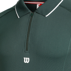 Мужское теннисное поло Wilson Players Seamless Polo Men - Green