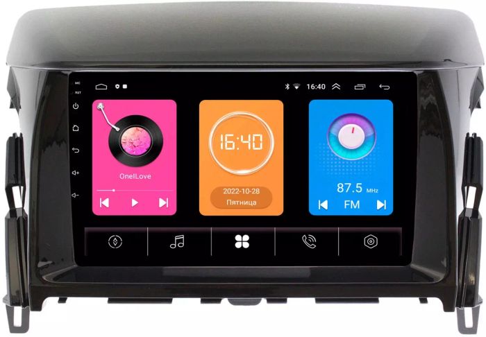 Магнитола для Mitsubishi Eclipse Cross (взамен 206х105мм ШГУ под козырьком) - GT9-089 на Android 10