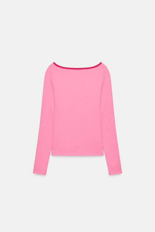 ZARA ЛОНГСЛИВ С ЛАМПАСАМИ, РОЗОВЫЙ