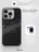 Чехол накладка iPhone 14 Pro Max 6.7" Gurdini Carbon Design (Magsafe &amp; Lense holder) Galaxy Black