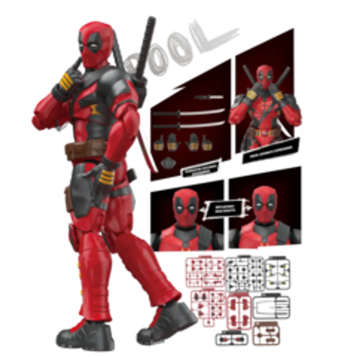 Сборная фигурка Blokees Deadpool & Wolverine: Deadpool