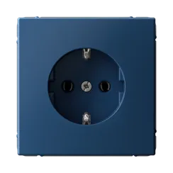 Розетка с заземлением Systeme Electric ArtGallery Аквамарин, самозажимные клеммы GAL001143S