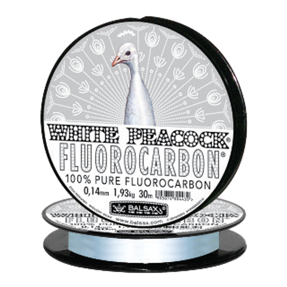 Флюорокарбон Balsax White Peacock 30м 0.14мм 1.93кг