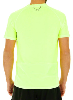 Мужская теннисная футболка Lotto Running - yellow neon