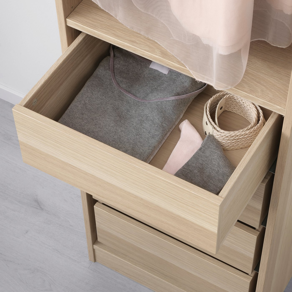 IKEA KOMPLEMENT  (ИКЕА КОМПЛЕМЕНТ)  -  Ящик - имитация дуба, белёный 50x35 см