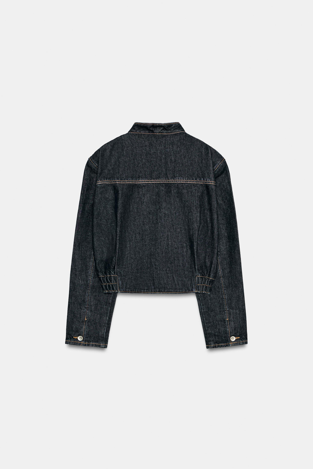 ДЖИНСОВЫЙ БОМБЕР TRF С ЗАПАХОМ — ZARA