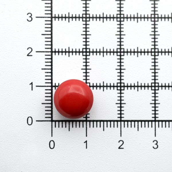 Пуговицы на ножке 18L=11 мм, пластик (red (красный)), 72 шт, PS20