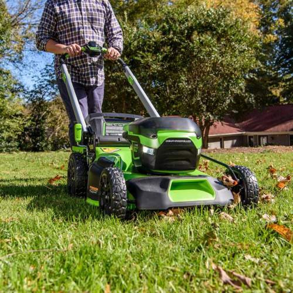 Аккумуляторная самоходная газонокосилка Greenworks GD60LM51SPK5, 60v, 51 см, АКБ 5 А·ч и ЗУ