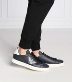 Кожаные кроссовки Emporio Armani - черный(X4X554 XF663)