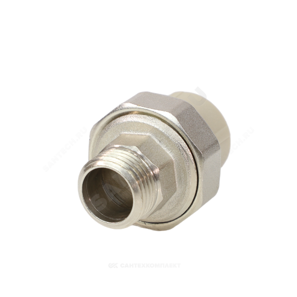 Муфта PP-R комбинированная разъемная серая Дн 40х1 1/4" НР VALFEX 10156032Г