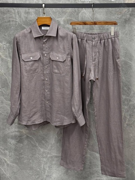 Льняной костюм Brunello Cucinelli