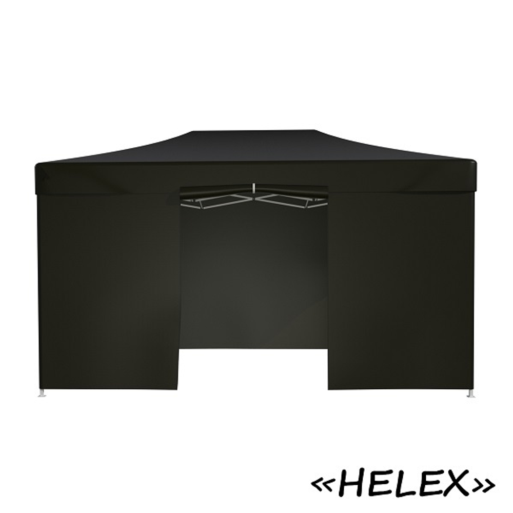 Тент-шатер быстросборный Helex 3x4,5х3м полиэстер черный