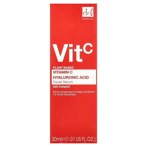 Dr. Botanicals, сыворотка для лица с витамином C и гиалуроновой кислотой, 30 мл (1,01 жидк. унции)