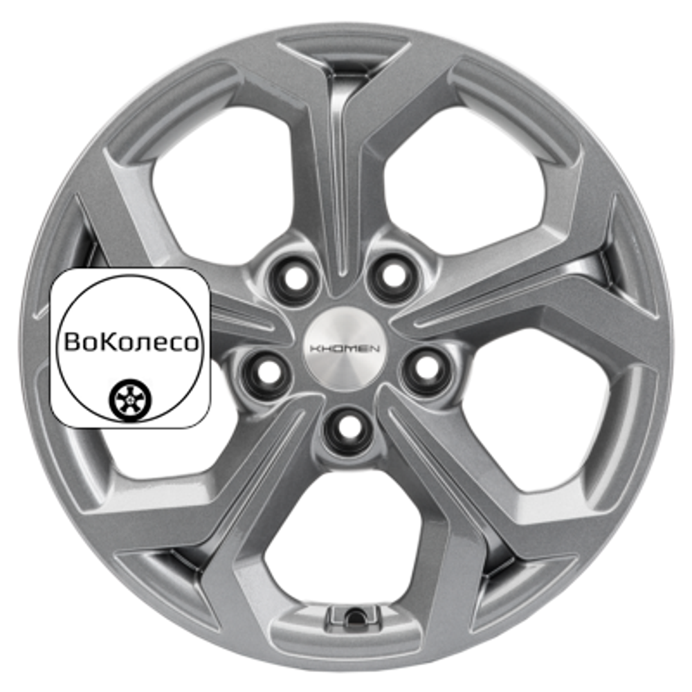 6,5x16/5x114,3 ET43 D67,1 KHW1606 (Huyndai/Kia) Gray Khomen Wheels