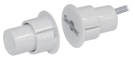 ST-DM030NO-WT Извещатель охранный точечный магнитоконтактный Smartec