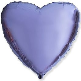 Фольгированный шар Сердце Lilac 18"/45см