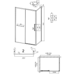Душевой уголок Grossman Style 100х70 120.K33.05.1070.10.00 профиль Хром стекло прозрачное