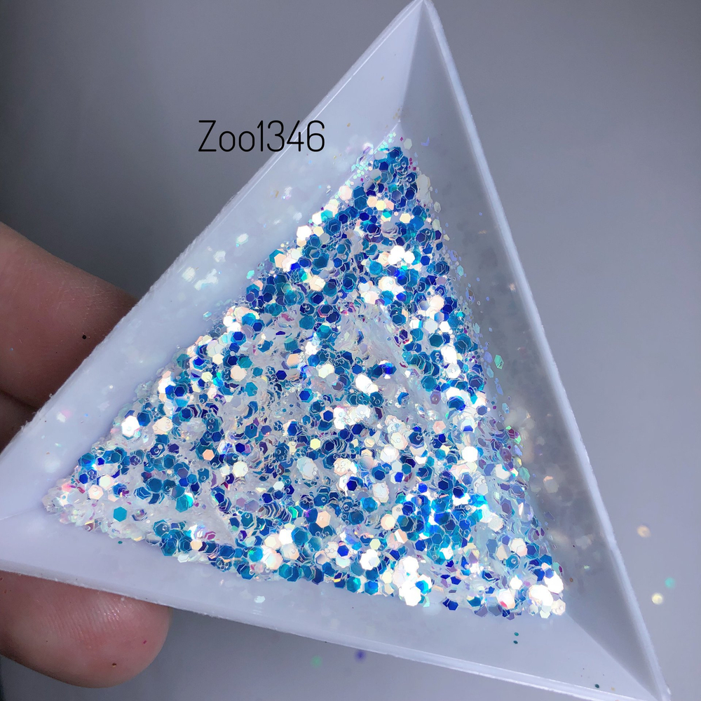 Zoo nail Микс шестигранников "Диско соты" 1346, 2гр
