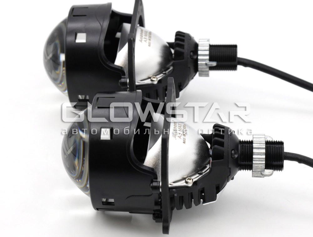 Билед модули Aozoom A3 Max 3.0 дюйма, 5500К, 12V, 49W/57W, крепление 3R и съемное гаечное (комплект, 2шт)