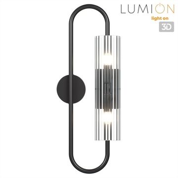 Бра 2*G9 6561/2W черный/прозрачный Suspentioni Toronto Lumion