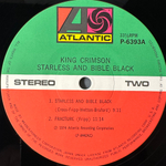 King Crimson ‎– Starless And Bible Black (Япония 1980г.)