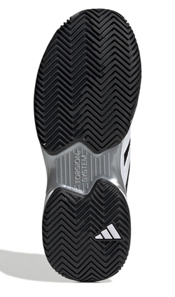 Женские Кроссовки теннисные Adidas CourtJam Control W - core black/cloud white/silver metallic