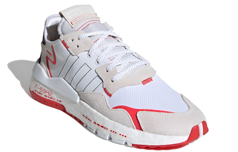 Adidas Originals Nite Jogger "White Black Grey Red"