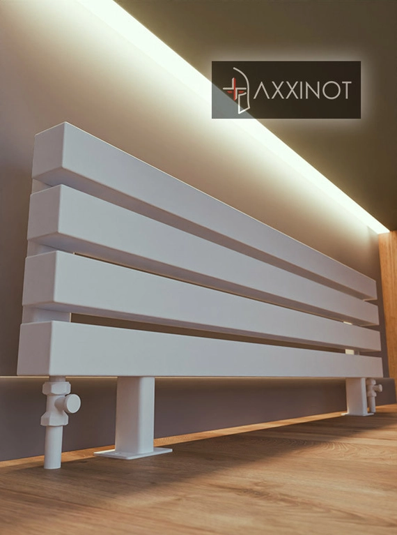 Axxinot Verde ZN 1500 - напольный трубчатый радиатор шириной 1500 мм