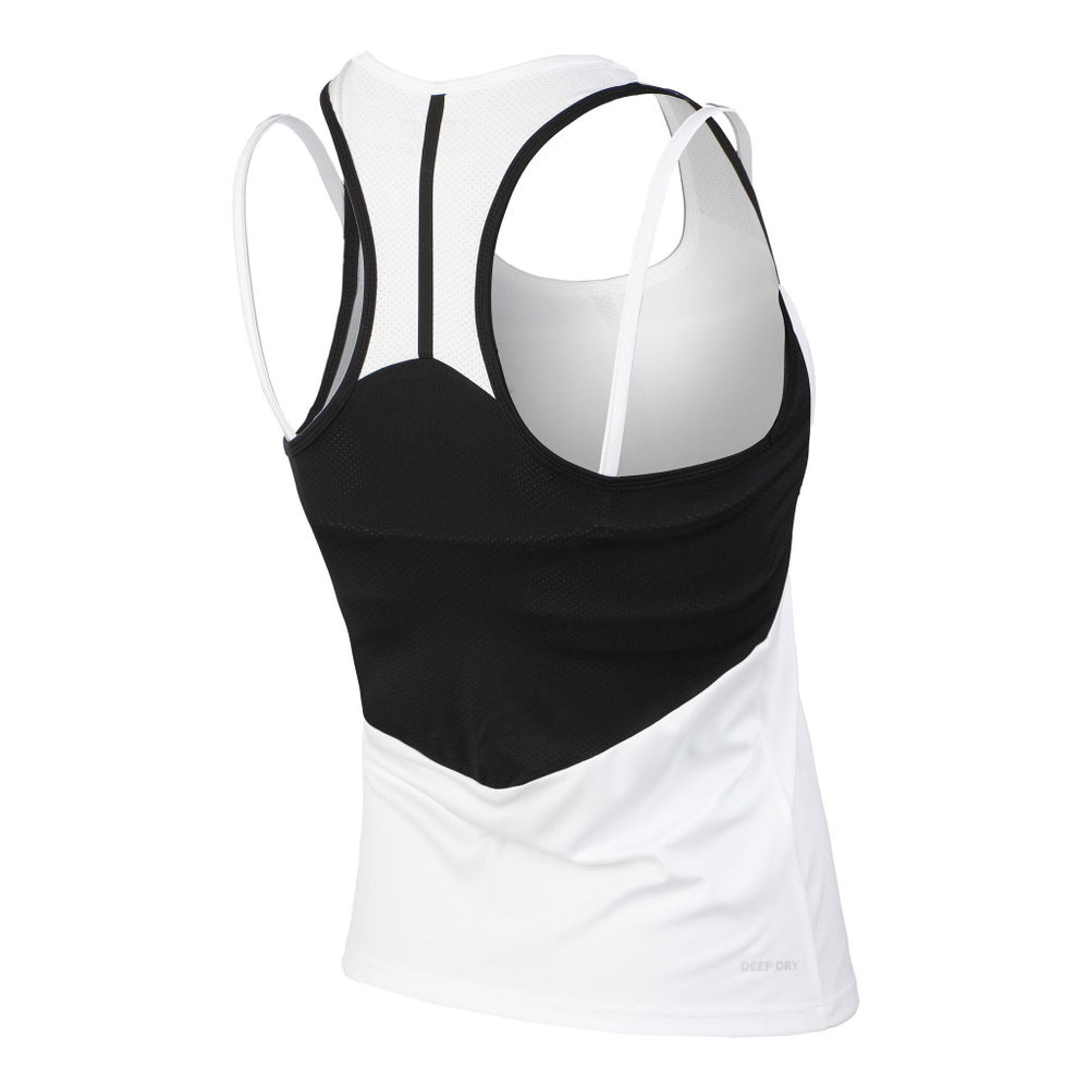 Женская теннисная майка Lotto Top IV 1 Tank Top Women - White, Black