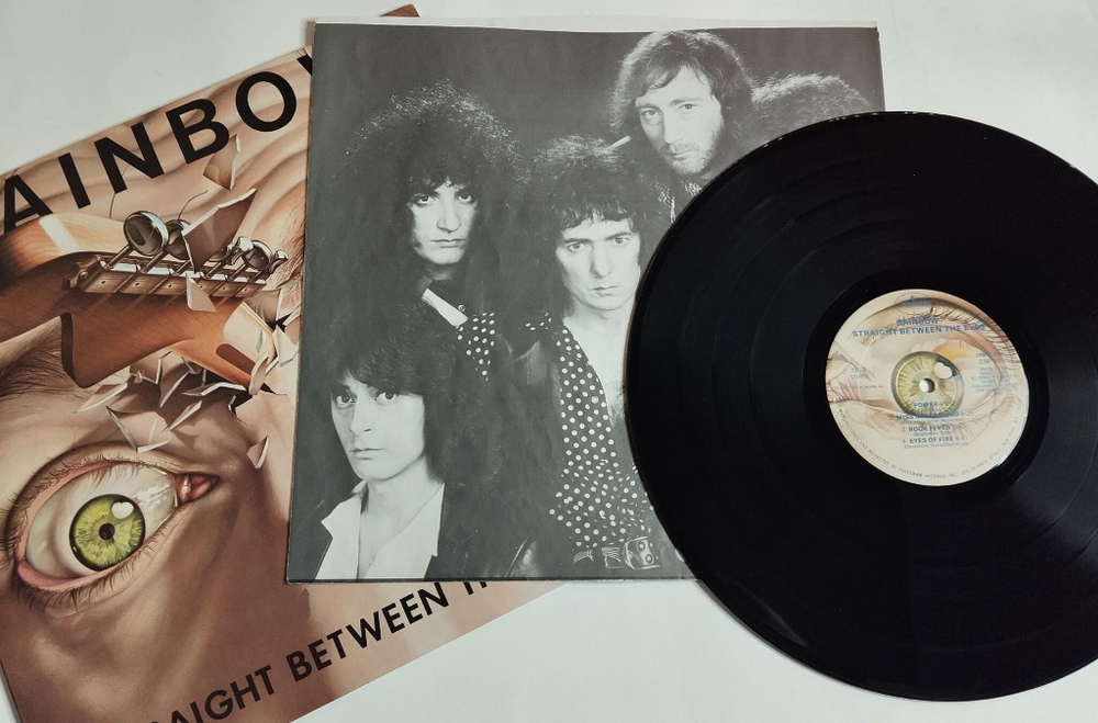 Винтажная виниловая пластинка LP Rainbow Straight Between The Eyes (USA 1982)