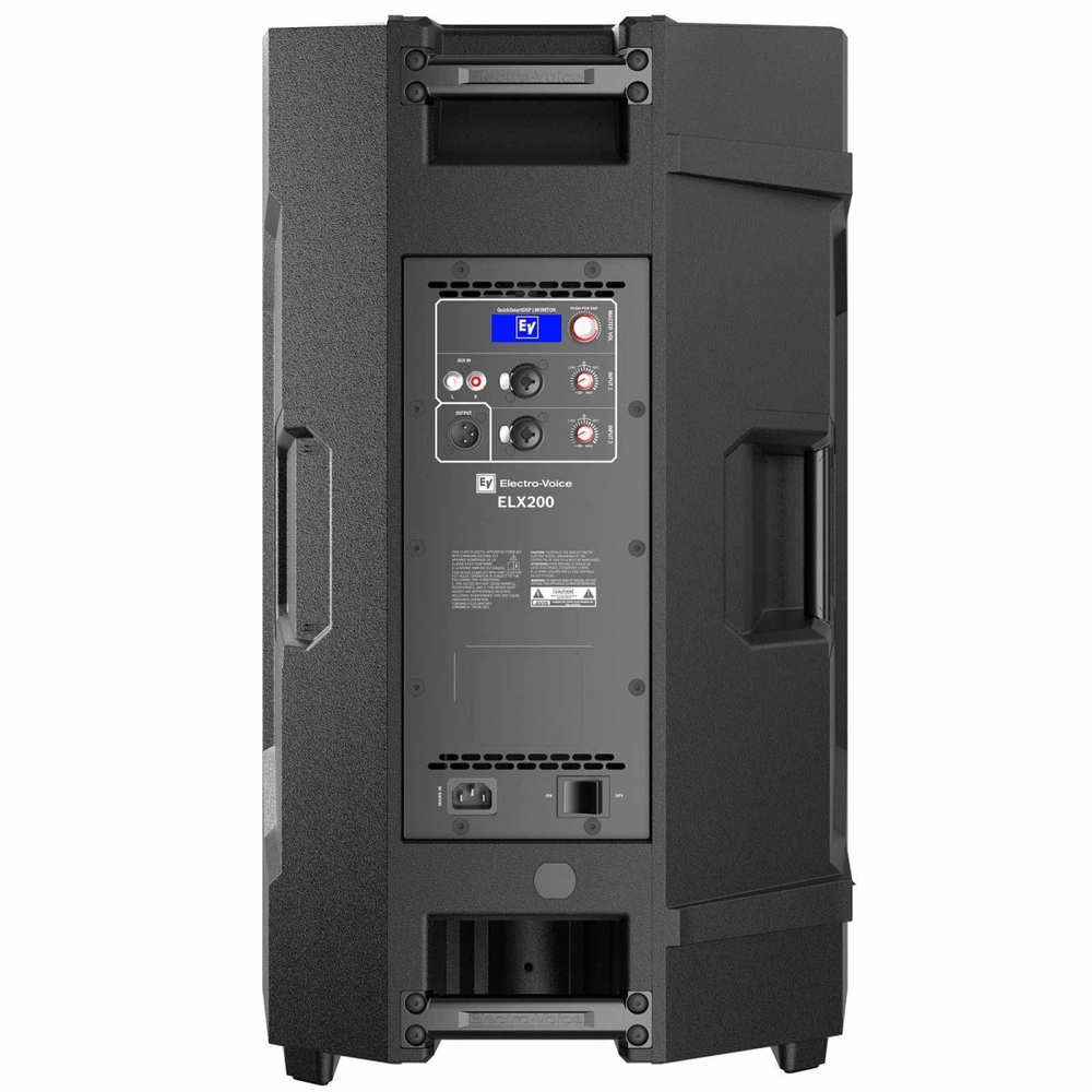 Electro-Voice ELX200-15P акуст. система 2-полос., активная, 15'', макс. SPL 132 дБ (пик), 1200W, с DSP, 55Гц-16кГц, цвет черный