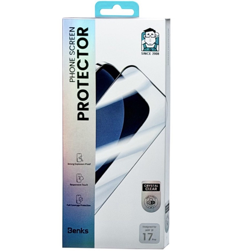 Защитное стекло i-Phone 17 Pro 6.3" Benks 3D прозрачное