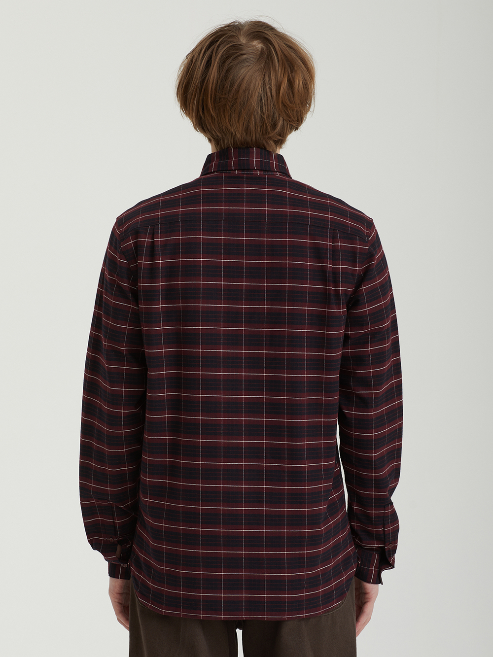 Мужская Рубашка Brushed Oxford Tartan
